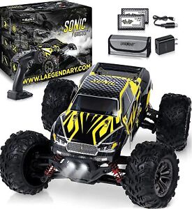 Laegendary Sonic 4x4 RC Car, 1:16, Brushed Motor, Up to 25 Mph - Black/Yellow