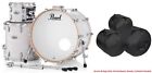 New ListingPearl PMX Professional Maple White Marine Pearl Lacquer Drums | 22x16_12x8_16x16