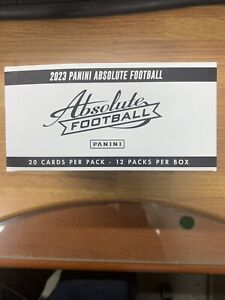 2023 Panini Absolute Football Cello Fat 12 Factory Sealed Packs Per Box