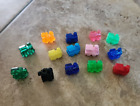 Set of 14 Mexican Train Domino Colorful Plastic Markers