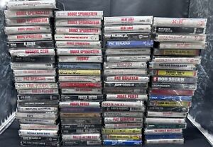 Vintage Lot 80's & 90’s Cassette Tape 81 Tapes Assorted Artists