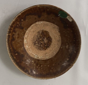 Antique Japanese Glazed Pottery Bowl