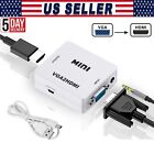 Full HD 1080P VGA to HDMI Video Audio Converter Adapter for HDTV PC Laptop DVD