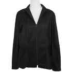 LAFAYETTE 148 New York Black Zip Front Lightweight Jacket Women’s Plus Size 18