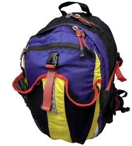The North Face Unisex Recon Backpack Purple Yellow Laptop Travel Camping Large