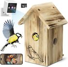 Smart Bird House with Camera,Bird House Camera with Nest Auto Capture Photo Vide