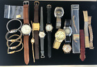 Lot of 13 Vintage Wristwatches Seiko Orvis Speidel Caravelle Wenger Benrus Timex