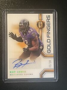 2022 gold standard ray lewis gold fingers auto 1/10 ebay 1/1!