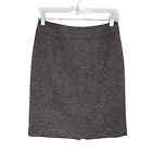 Halogen Wool Blend Tweed Pencil Skirt Academia Suiting Professional Work Wear 0P
