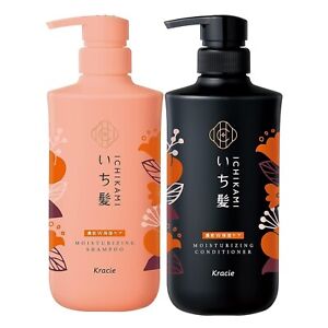 Kracie ICHIKAMI Moisturizing Hair Care Shampoo & Conditioner Set (480ml x2) 2023