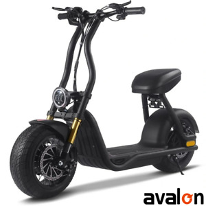 Fat Tire Scooter Electric Moped Adult 1000W Max Speed 25mph Load 400lb Citycoco