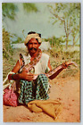 Pakistan Snake Charmer Karachi Vintage Postcard