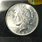 1927 Peace Silver Dollar Uncirculated, Vam-2 Hot 50