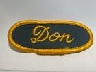 DON USED EMBROIDERED  SEW ON NAME PATCH TAGS ASSORTED COLORS AVAILABLE