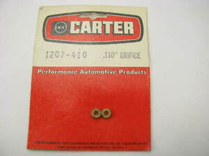 Genuine Carter 120P-410 AFB Carburetor Metering Jets - .110 Orifice Size