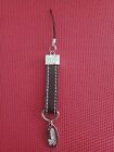 Gucci Brown/Silver Cell Phone Strap Charm Very Good Condition