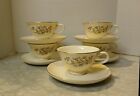 Taylor Smith Taylor Versatile set of 5 Blue and Pink Floral Cups and Saucers