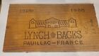 Lynch Bages Paullac-France  1988 Wine Crate Wood Panel