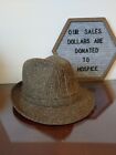 Vintage Cable Car Clothiers Robert Kirk Fedora Hat Brown Tweed ~7 1/4