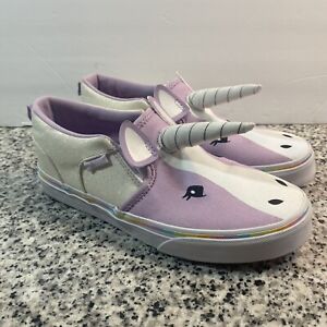 Vans Unicorn slip on Sneakers Shoes Girl size 4