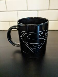 Superman White In Black 1997 DC Coffee Mug