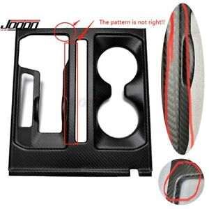 Matte Carbon Console Gear Shift Panel Cup Holder Trim for Ford F150 Raptor 2021+ (For: 2021 Ford F-150)