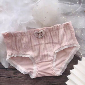 Japanese Cute Girls Cotton Panties Briefs Lolita School Bowknot Underwear Sweet