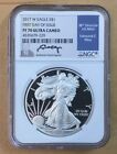 2017-W $1 American Silver Eagle 1st Day NGC PF70 Ultra Cameo EDMUND MOY (M41)