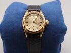 VINTAGE ROLEX OYSTER PERPETUAL LADIES 6509  18K YELLOW GOLD 25MM SMALL SECOND