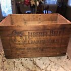 Antique Liberty Bell Crackers & Cakes Wood Shipping Crate