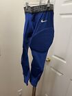 Nike Pro Hyperstrong NBA Blue Dry Padded 3/4 Tights Mens L AA0756-010 S40