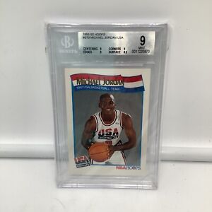 1991 Hoops Michael Jordan #579 USA Basketball Dream Team BGS 9.0 Mint