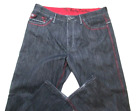 Coogi Jeans Mens 40x34 Y2K Black Denim Red Stitching The Lucky Country