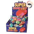 Full Box 48x Pops Charms Assorted Flavor Super Blow Pop Lollipops Candy | 1.13oz