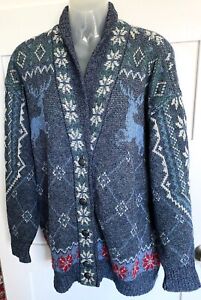 Vintage West Germany Bogner Wool/Alpaca Oversized Sweater Cardigan Size 10