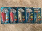Lot of 5 Silver Horde 5 Glow Salmon Lures - Made in USA - NIP