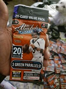 Panini 2022 Absolute Football Value Pack - 20 Packs. *buy 2 Get One Free.  $$$