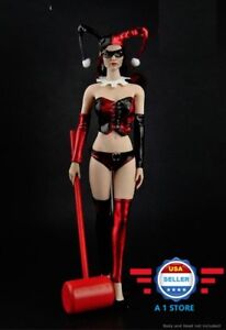 1/6 Batman Clown Lady Clothing Suit Set For 12'' PHICEN Hot Toys Female Figure