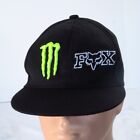 Monster Energy  FOX Racing Black Lime Green Snapback Hat Cap Motocross Motorcycl