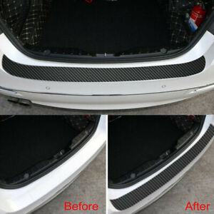 Carbon Fiber Car Rear Bumper Trunk Protector Corner Trim Sticker Accessories Car (For: Toyota Prius V)