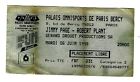 Jimmy Page & Robert Plant 6/6/85 Paris France Rare Ticket Stub! Led Zeppelin