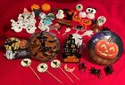 Halloween,Cake Decorations,Cupcake Picks,Bakery Rings,Lot of 45,Witch,Ghost,etc.