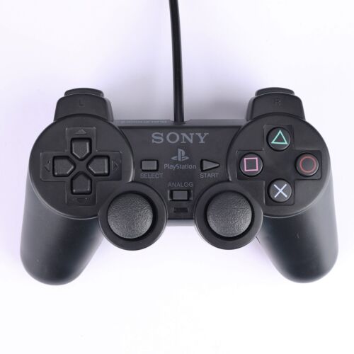 For Sony PlayStation 2 Wired DualShock PS2 Game Controller Black Original