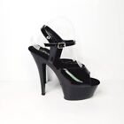 Pleaser Womens Shoes 9.5 Kiss 209 Black High Heels-Read