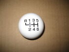 6 speed shifter shift knob ball WHITE : 2015-2023 Ford Mustang + Focus Fiesta ST
