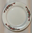 Poinsettia and Ribbons Fairfield Tienshan Christmas Dinner Plate 10-1/2” China