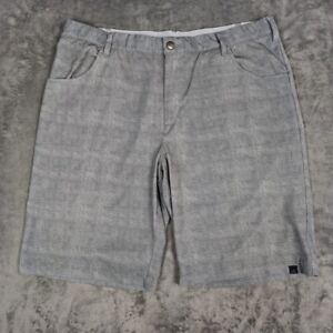 Adidas Golf Mens 38 Shorts Gray Flat Front Chino Casual Performance Stretch
