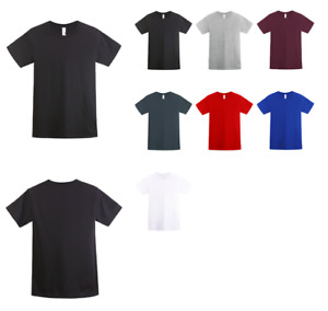 Men's 100% Cotton Crewneck Short Sleeve T-Shirts