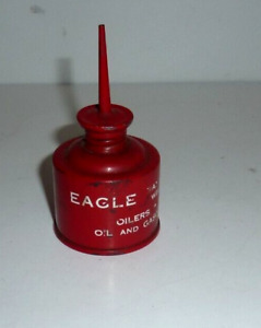 Mini Eagle Oil Can with Advertising Wellsburg WV 3 1/2