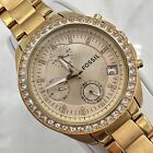 Fossil ES3352 Women's Watch Chronograph Rose Gold Stainless Steel 38mm Case